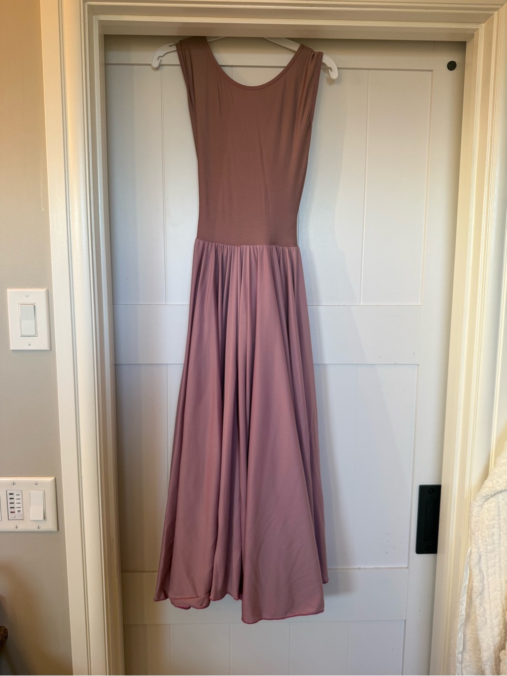 Sleeveless Mauve Flowing Maxi lyrical or contemporary costume